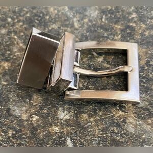 Belt Buckle Reversible Replacement 
Buckle Square Silver Color